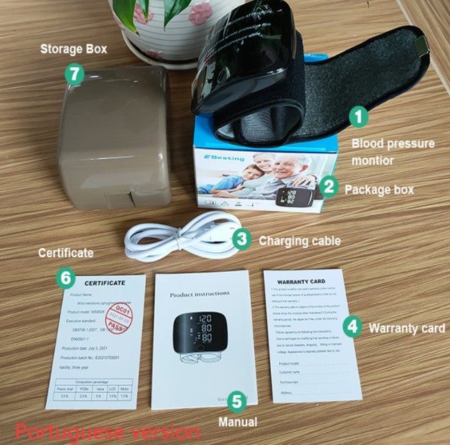 Home Electronic Sphygmomanometer Automatic Voice One-key Measurement